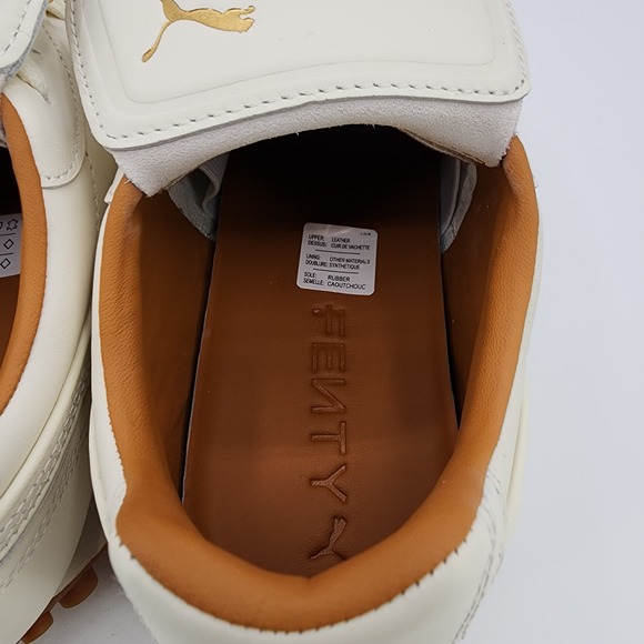 PUMA Fenty x Avanti VL Warm White Shoes Mens‎ 8.5 Leather 398672-02 NEW NWOT - Picture 7 of 11